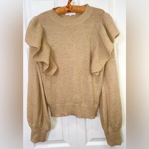 Ces Femme Ruffle sleeve sweater. Size Medium.